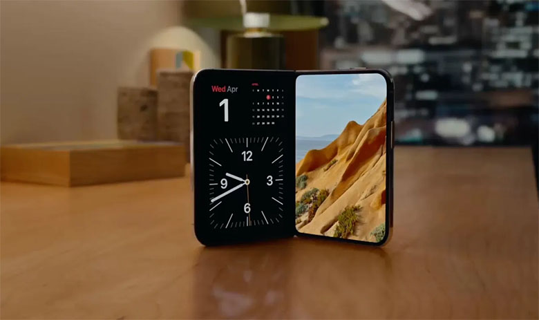 iPhone Duo có hai màn hình. Màn hình ngoài OLED 5,4 inch