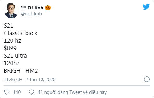 Galaxy 21 có mức giá khởi điểm rẻ hơn Galaxy S20 đến 100 USD (tương đương 2,3 triệu đồng)