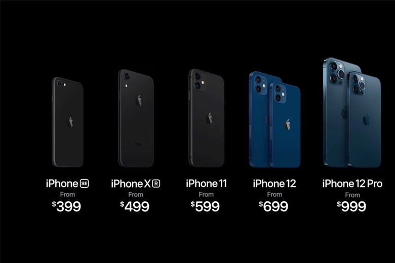 iPhone 12 Pro có giá khởi điểm là 999 USD ở thị trường Mỹ