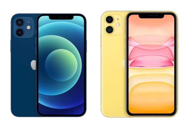 cụm camera kép 12MP của iPhone 12 có thay đổi nhẹ về khẩu độ so với iPhone 11