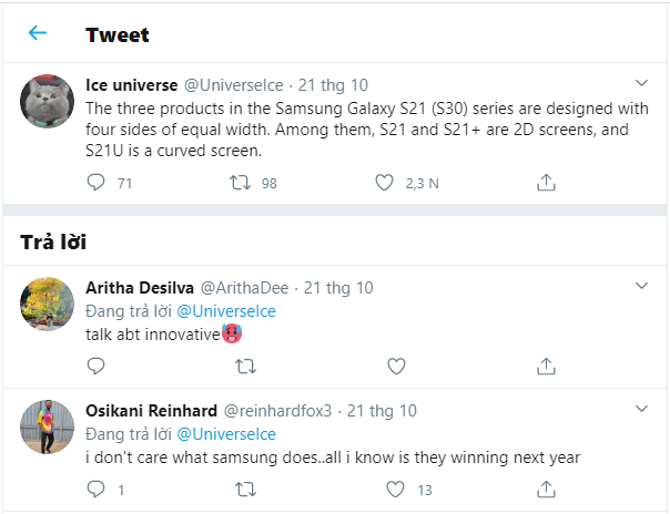 Thông tin quan trọng trên Galaxy S21 vừa được hé lộ, tin vui cho Samfan