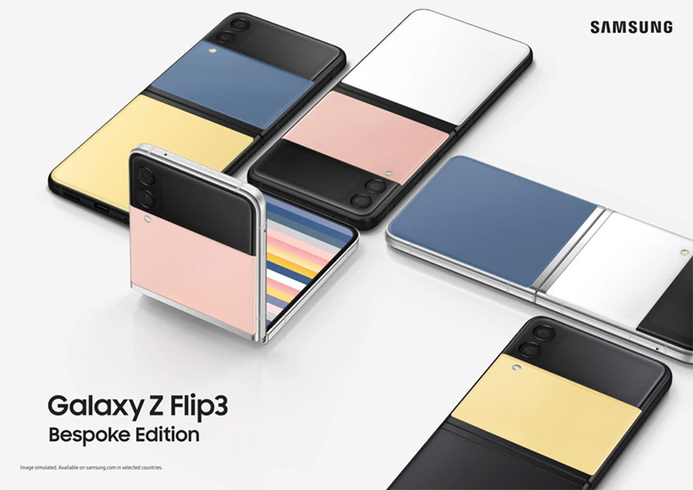 Galaxy Z Flip3 Bespoke Edition ra mắt cho phép người dùng tùy ý kết hợp màu sắc