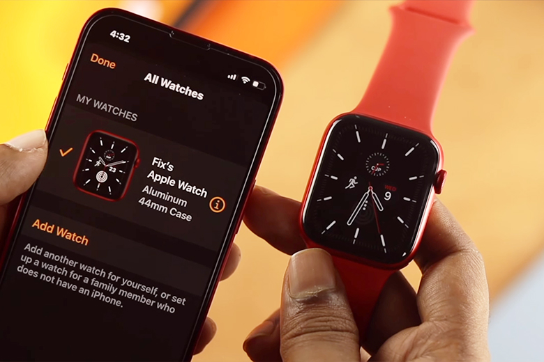 Kết nối Apple Watch với iPhone khác