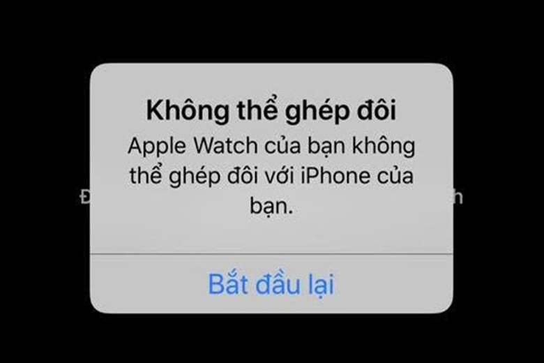 Camera không thể ghép đôi Apple Watch và iPhone