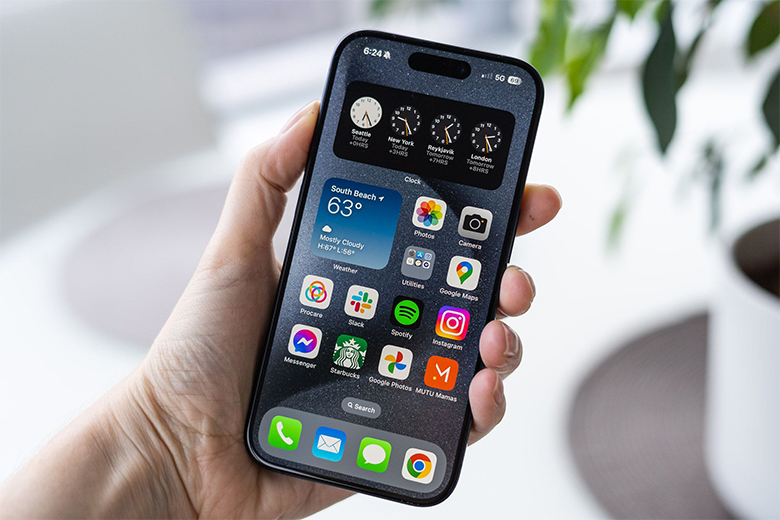 Màn hình iPhone 15 512GB đi kèm với Dynamic Island mới mẻ