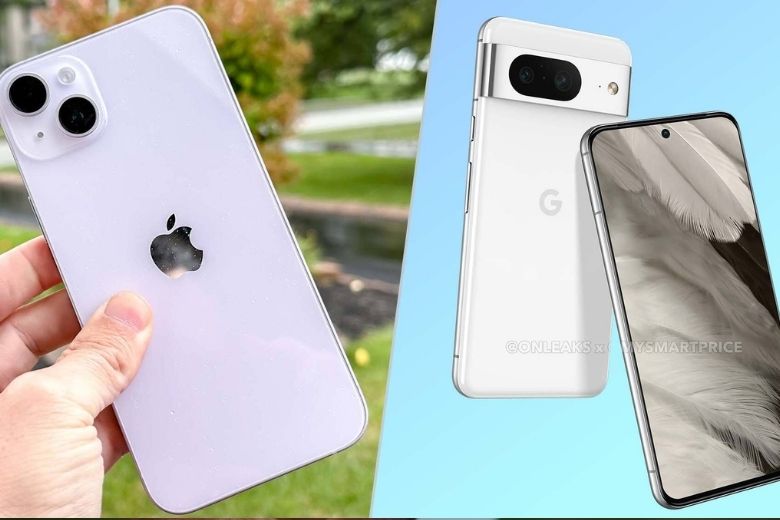 Thiết kế của iPhone 15 và Pixel 8 có sự khác biệt lớn