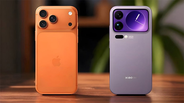 iPhone 17 Pro Max và Xiaomi 17 Pro Max có nhiều nét tương đồng