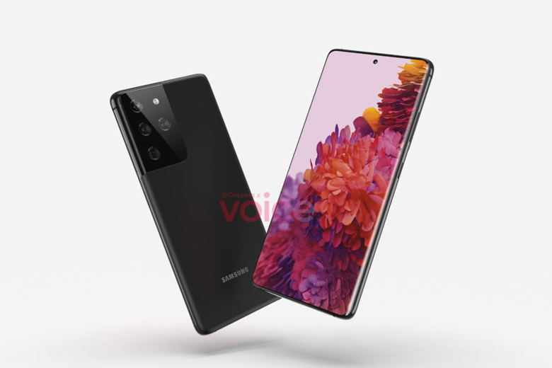 Thiết kế Galaxy S21 series được thể hiện rõ thông qua các hình ảnh render
