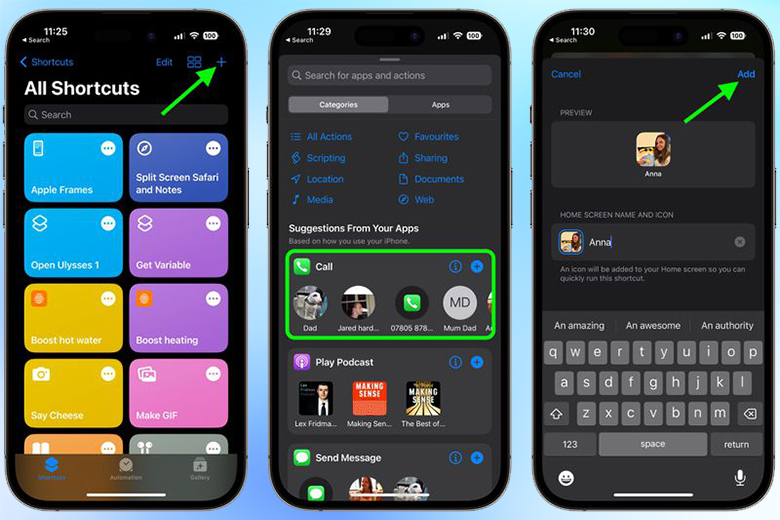 Mẹo tạo nút quay số nhanh trên iPhone