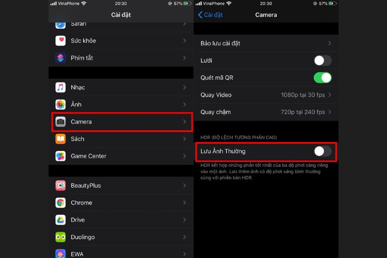 Tùy chỉnh cài đặt ảnh trên iPhone có thể được thực hiện bằng cách điều chỉnh các tùy chọn trong phần cài đặt của ứng dụng Camera.