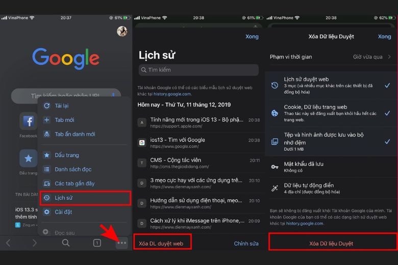 Để xóa dữ liệu trình duyệt trên iPhone, bạn có thể thực hiện theo các bước sau.