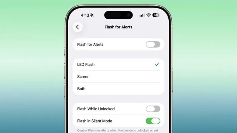 Đèn flash màn hình cho cảnh báo