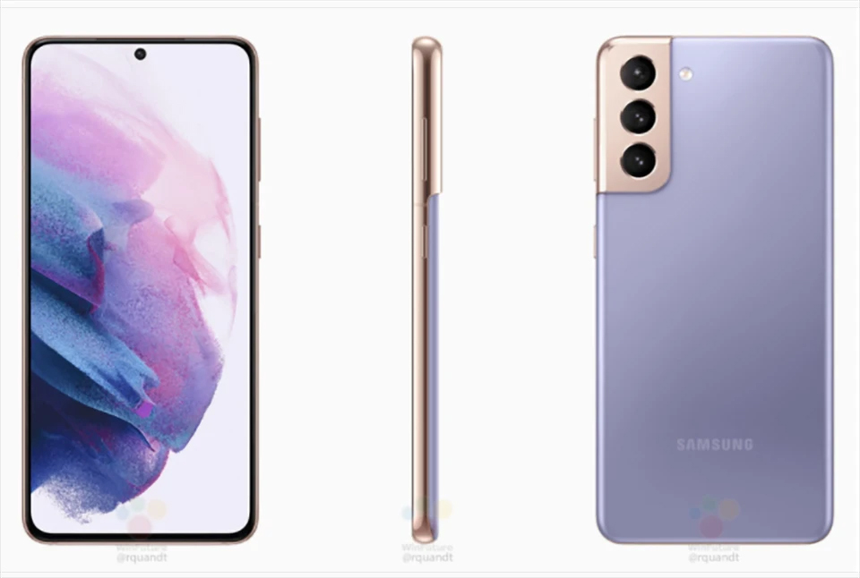 Loạt ảnh render Galaxy S21 và Galaxy S21+ rò rỉ, hé lộ thiết kế tuyệt đẹp
