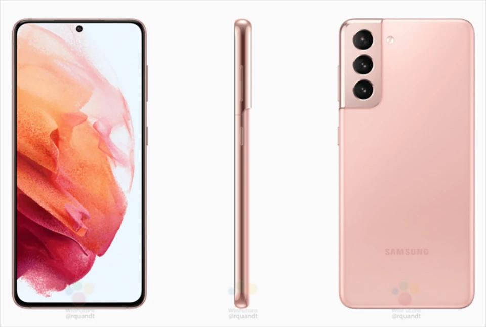 Loạt ảnh render Galaxy S21 và Galaxy S21+ rò rỉ, hé lộ thiết kế tuyệt đẹp