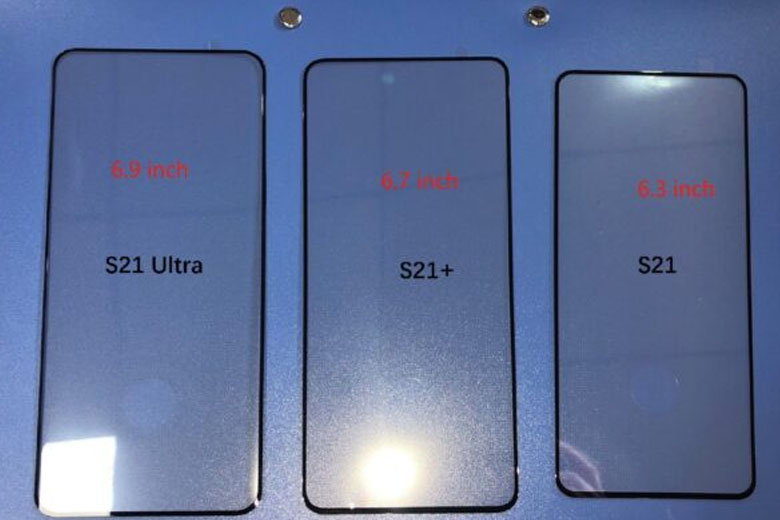 Galaxy S21 và Galaxy S21+ sẽ sử dụng màn hình phẳng, có kích thước lớn lần lượt là 6.3 inch và 6.7 inch