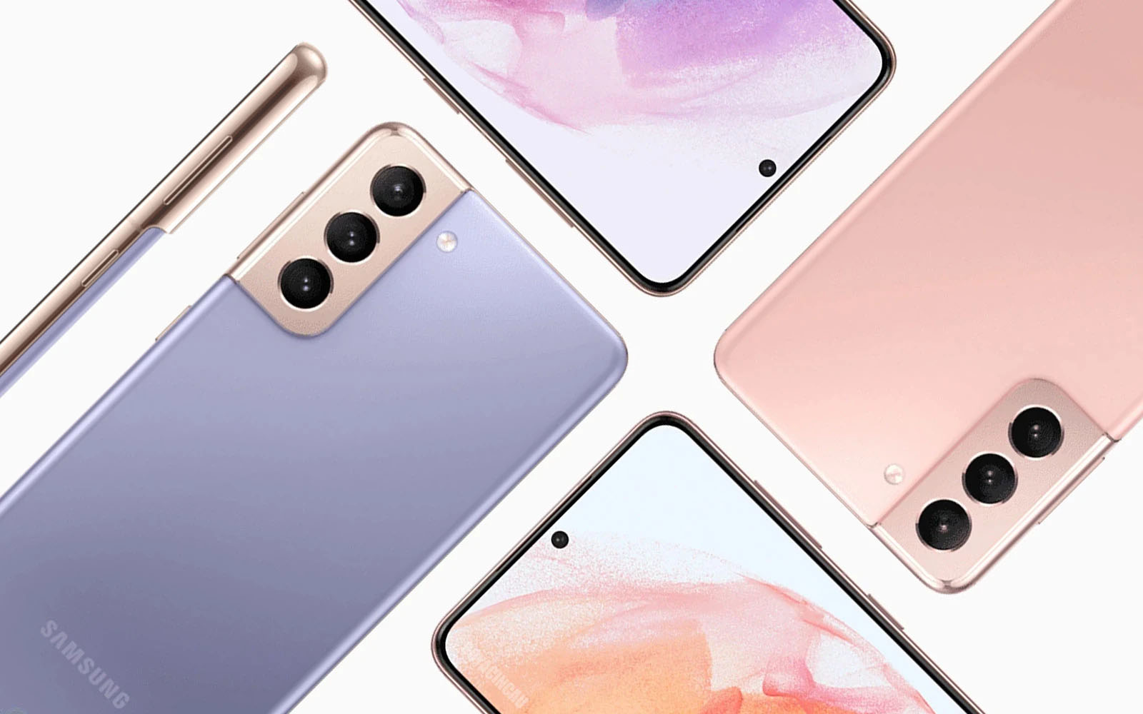 Galaxy s21 và Galaxy S21 Plus đều được trang bị cụm ba camera trên mặt lưng.