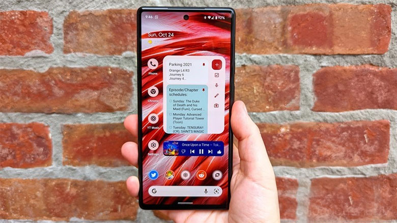 Màn hình Pixel 6 sắc nét, độ sáng cao