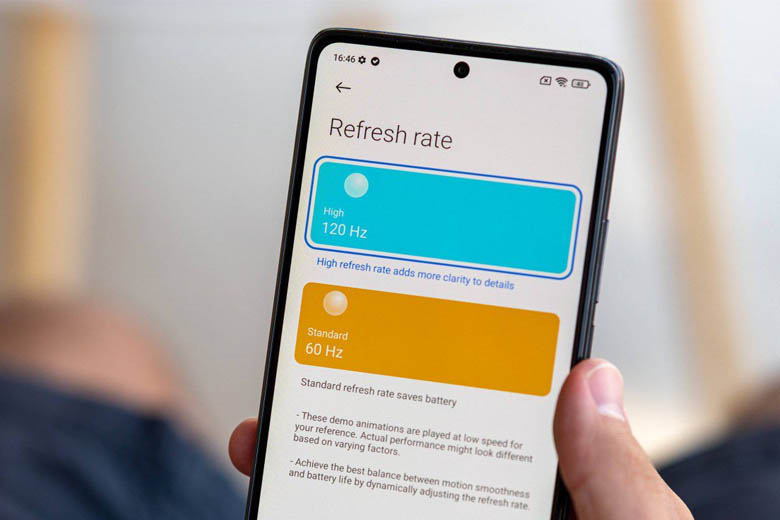 Xiaomi Mi 11T 5G có tốc độ làm tươi 120HZ