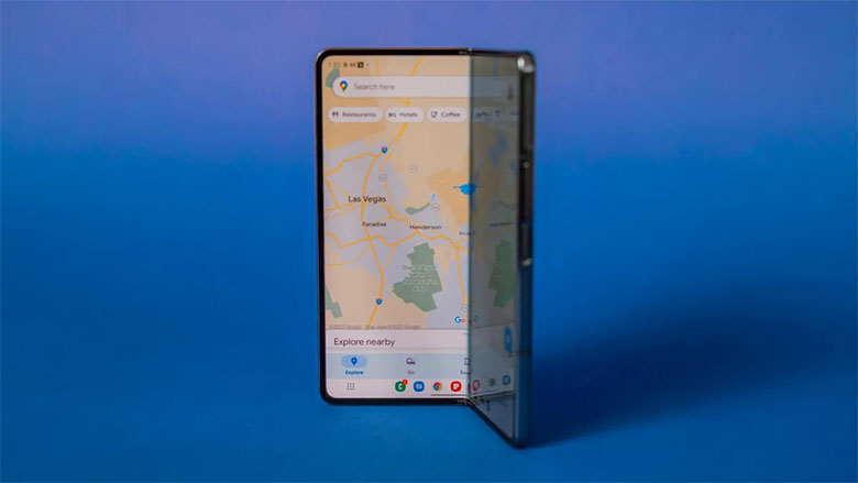 Màn hình Galaxy Z Fold 5 ít nếp gấp hơn