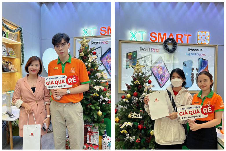 Hình ảnh khách hàng tháng 12 tại cửa hàng XTsmart