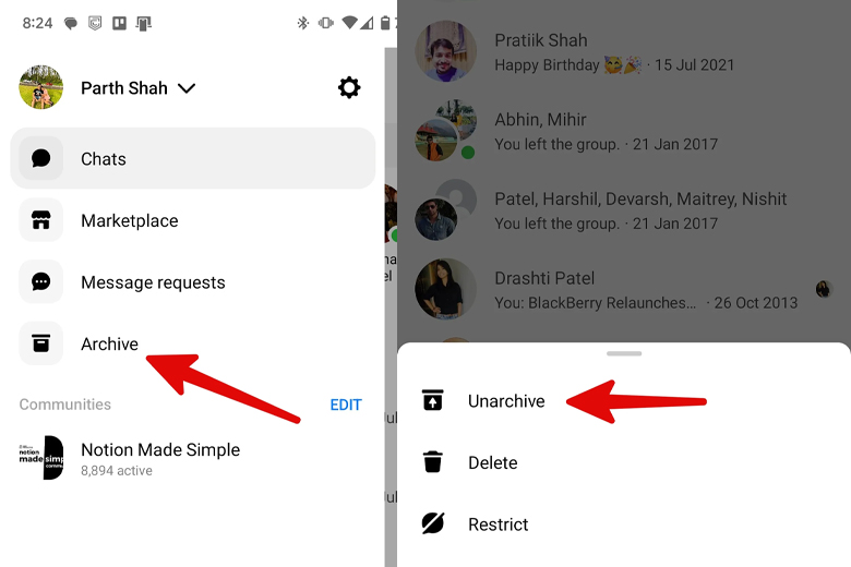 Cách lấy lại tin nhắn bị mất