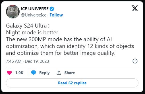Camera Galaxy S24 Ultra gây chú ý với nhiều công nghệ hàng đầu
