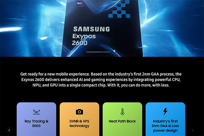 Exynos 2600 - Chip 2nm đầu tiên trên Smartphone