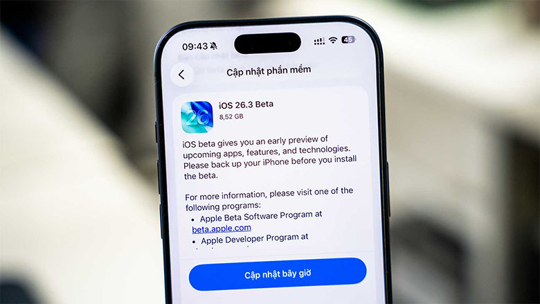 Tổng quan về  iOS 26.3 beta 1