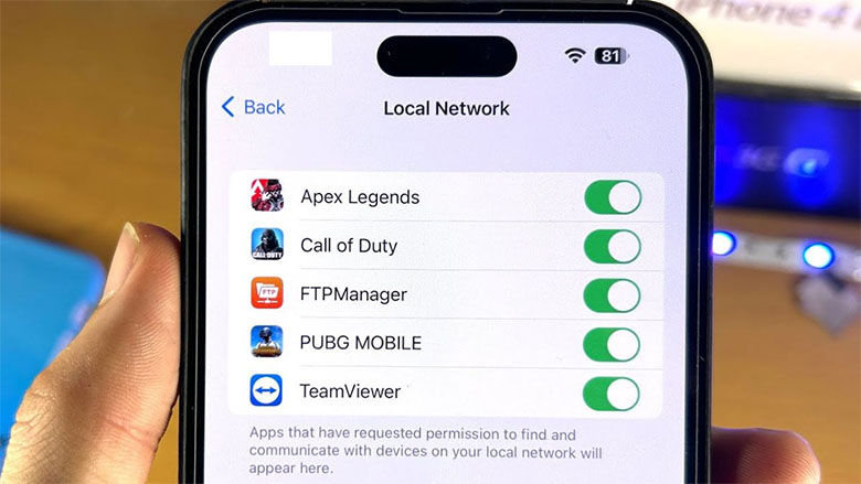 Định nghĩa về mạng cục bộ iPhone (Local Network)