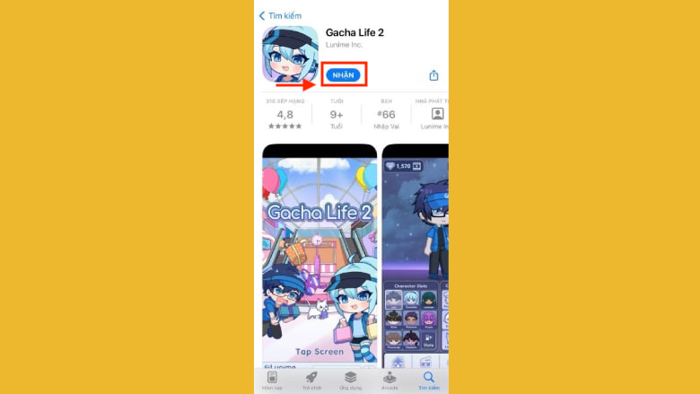 Hướng dẫn tải Gacha Life 2 trên iPhone
